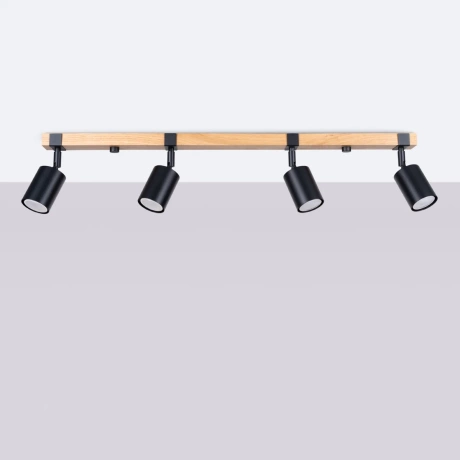 Plafonnier FAGER 4L noir