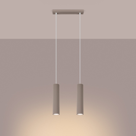 Lampe suspendue KARBON 2 taupe