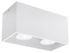 Plafond QUAD MAXI blanc + 2x ampoule LED GU-10 3000K Warm 7W 620lm