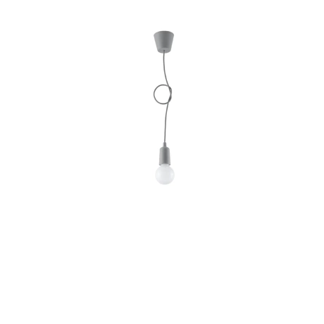 Lampe suspendue DIEGO 1 gris