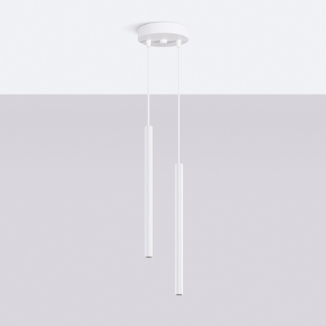 Lampe suspendue ARCHE 2P blanc