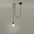 Lampe suspendue EDISON 1 noir