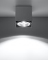 Plafond BLAKE gris + 1x ampoule LED GU10 AR111 3000K Warm 12W 800lm