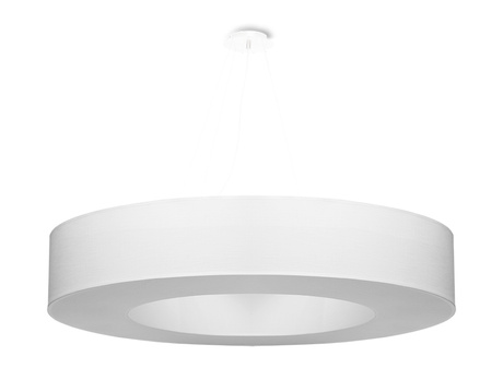 Lustre SATURNO 90 blanc + 8x ampoule LED E27 3000K Warm 7.5W 620lm