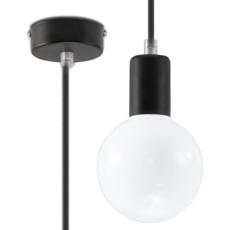 Lampe suspendue EDISON noir
