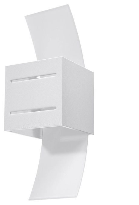 Applique LORETO blanc + 1x ampoule LED G9 4000K froide 4,5W 530lm
