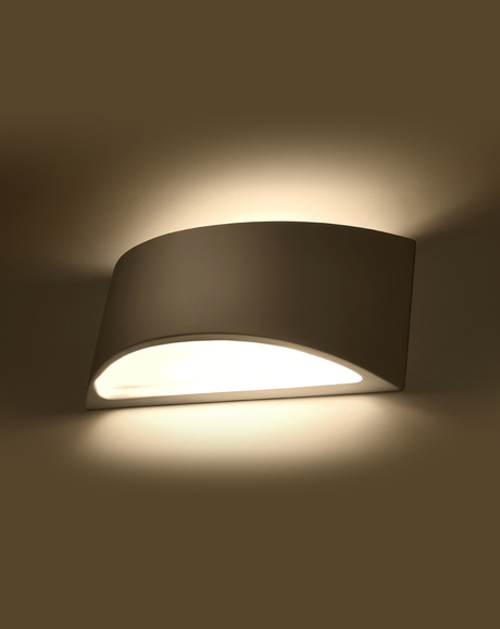 Applique en céramique VIXEN blanc + 1x ampoule LED G9 3000K Warm 4.5W 510lm