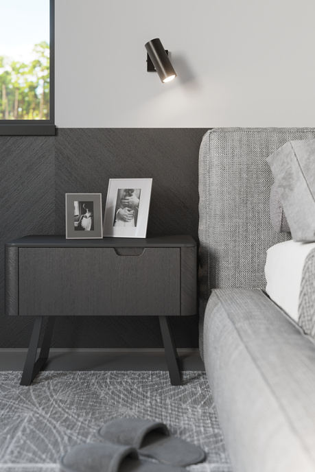 Plafond DIREZIONE 3 noir + 3x ampoule LED GU-10 3000K Warm 7W 620lm