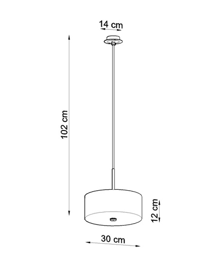 Lustre SKALA 30 blanc + 3x ampoule LED E27 4000K Froid 7.5W 650lm