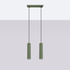 Lampe suspendue KARBON 2 vert olive