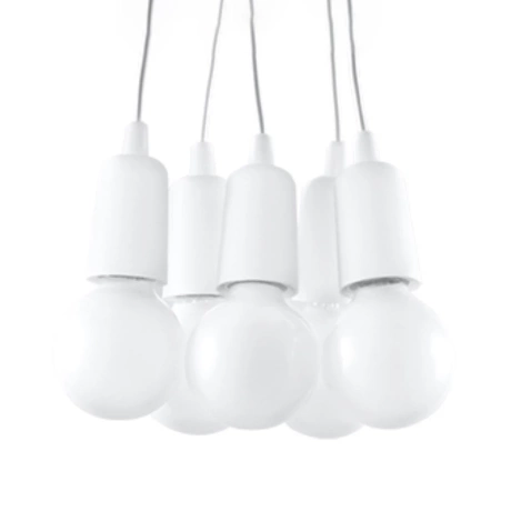 Lampe suspendue DIEGO 5 blanc