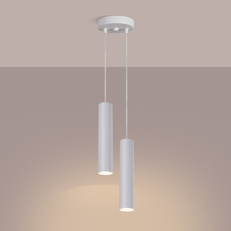 Lampe suspendue LAGOS 2P blanc