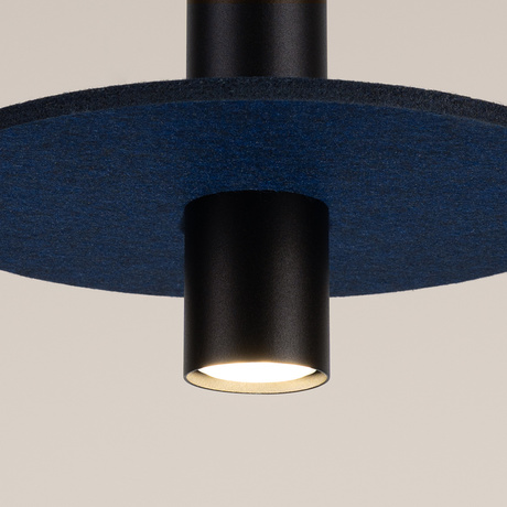 Lampe suspendue PELTA 1 noir/marine