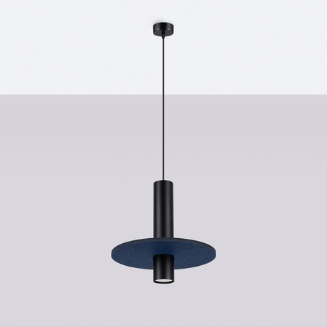 Lampe suspendue PELTA 1 noir/marine