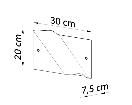Applique BUBBLE + 1x ampoule LED E27 4000K Froid 7.5W 650lm