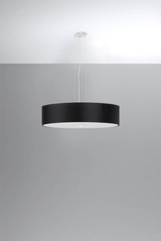 Lustre SKALA 50 noir + 5x ampoule LED E27 3000K Warm 7.5W 620lm