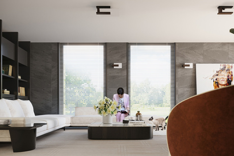 Applique LAPPO wengé + 1x ampoule LED E14 4000K Cold 7.5W 650lm