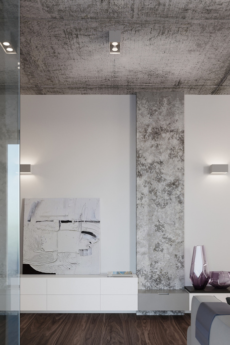 Plafond QUAD MAXI gris + 2x ampoule LED GU-10 3000K Warm 7W 620lm