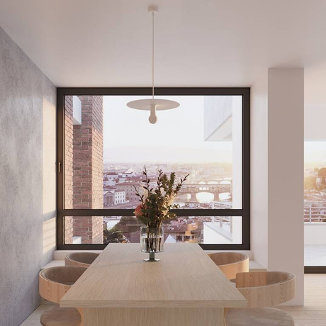 FLAVIO lampe suspendue blanche + 1x ampoule LED E27 4000K froide 7,5W 650lm