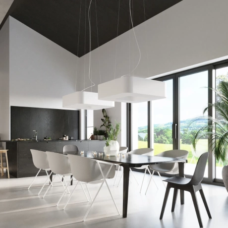 Lustre URANO 60 blanc