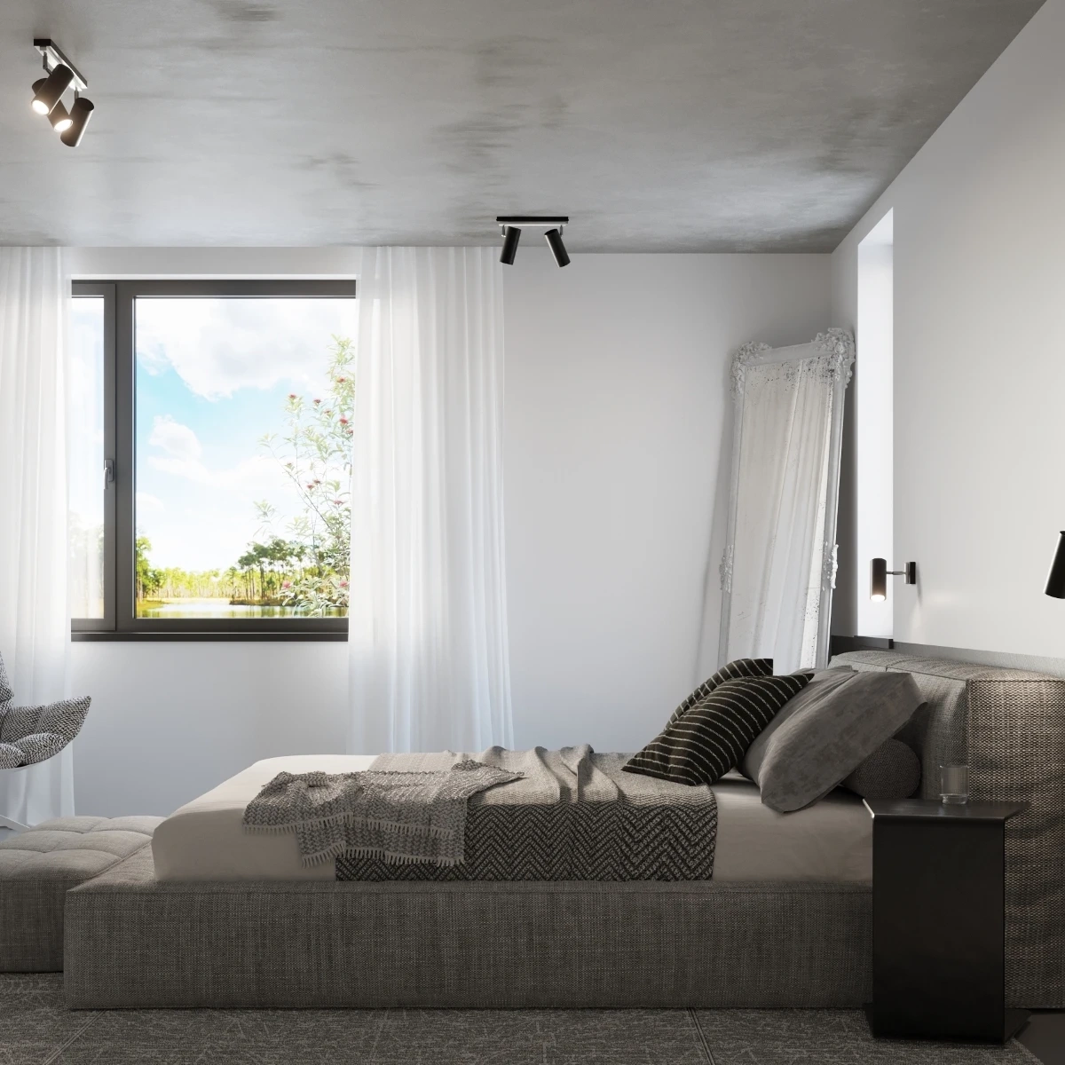 Plafonnier DIREZIONE 1 noir