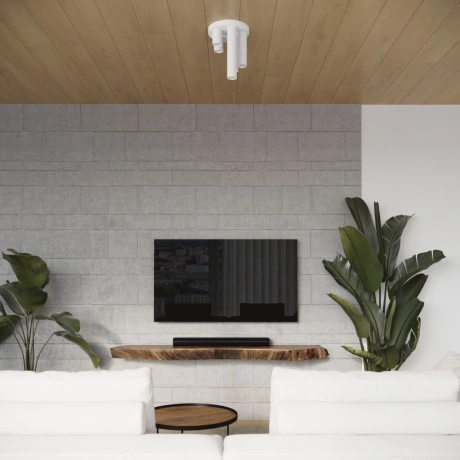 Plafonnier LAGOS 5P blanc