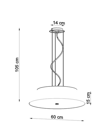 Lustre VEGA 60 blanc + 5x ampoule LED E27 4000K Froid 7.5W 650lm