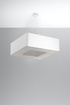 URANO 60 lustre blanc + 8x ampoule LED E27 3000K Warm 7.5W 620lm
