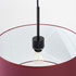Lampe pendante NEVIA bordeaux
