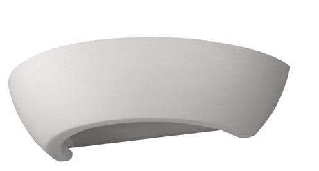 OSKAR Applique céramique blanche + 1x Ampoule LED E27 4000K Froid 7.5W 650lm