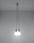 DIEGO 3 lampe suspendue blanche + 3x ampoule LED E27 4000K Cold 7,5W 650lm