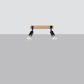 Plafonnier ZUCA 2 noir