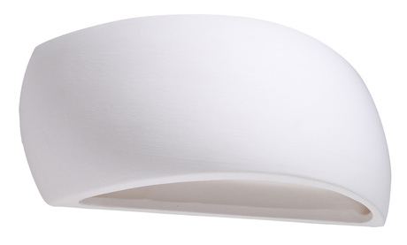 PONTIUS applique murale en céramique blanche + 1x ampoule LED G9 3000K Warm 4.5W 510lm