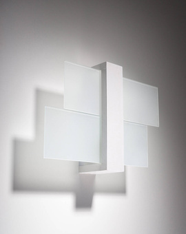 Applique FENIKS 1 blanche + 1x ampoule LED E27 4000K froide 7.5W 650lm