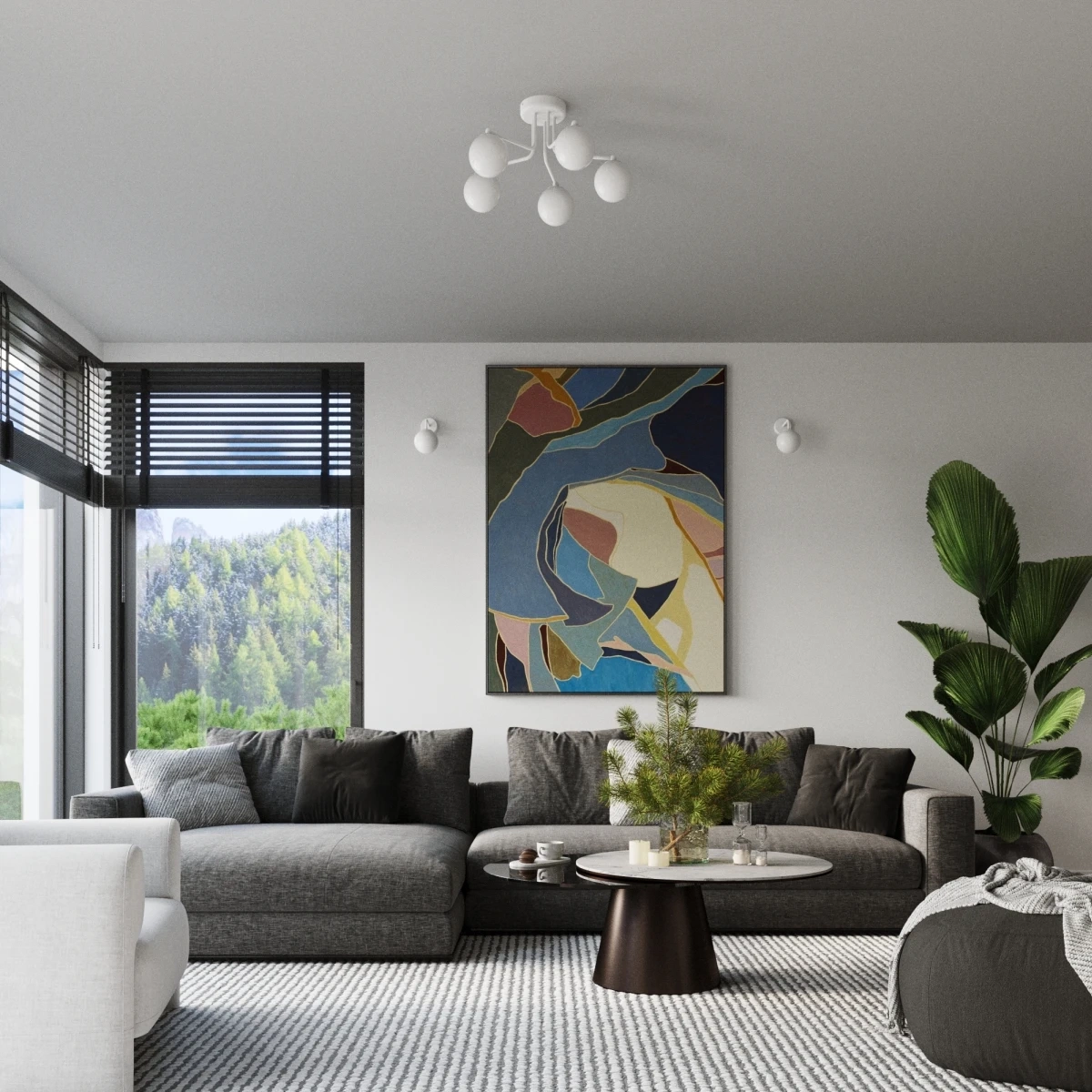 Lustre ASTRAL 5 blanc