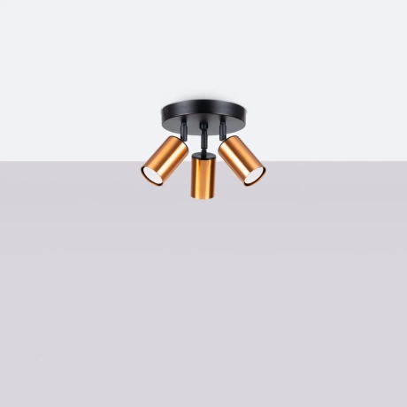 Plafonnier WINX 3P noir/cooper