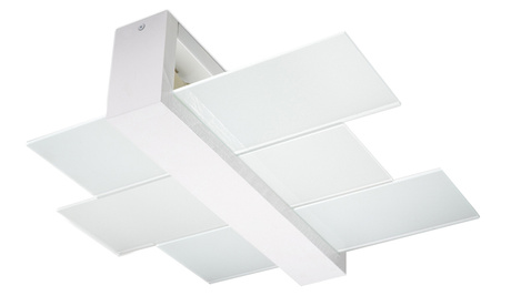 Plafond FENIKS 2 blanc + 2x ampoule LED E27 4000K Froid 7.5W 650lm