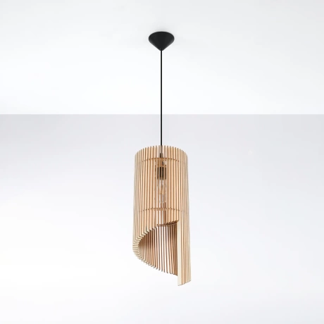 Lampe pendante ALEXIA en bois