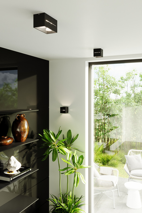 Plafond LOBO MAXI noir + 2x ampoule LED G9 3000K Warm 4.5W 510lm