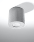 Plafond ORBIS béton + 1x ampoule LED GU-10 3000K Warm 7W 620lm