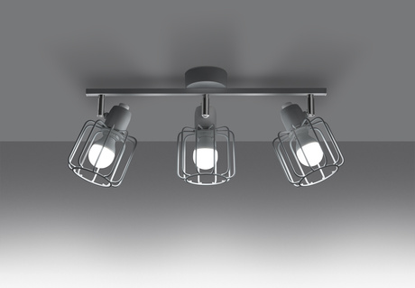 BELUCI 3 plafond blanc + 3x ampoule LED E14 4000K Froid 7.5W 680lm