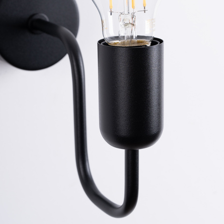 Applique VECTOR noir + 1X ampoule LED E27 3000K 7W 760lm