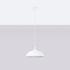 FRIKA lampe suspendue blanche + 1x ampoule LED E27 3000K Warm 7,5W 620lm