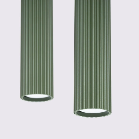 Lampe suspendue KARBON 2 vert olive