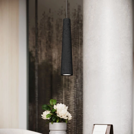 Lampe suspendue ELECTRA béton noir