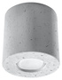 Plafond ORBIS béton + 1x ampoule LED GU-10 4000K Froid 7W 630lm