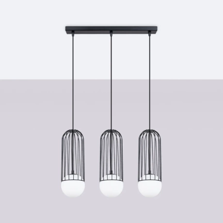 Lampe suspendue BRINA 3L noir