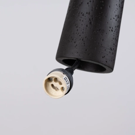 Lampe suspendue ELECTRA béton noir