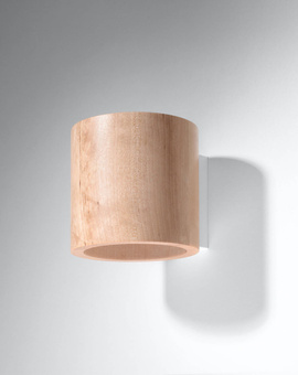 Applique ORBIS bois naturel + 1x ampoule LED G9 4000K Cold 4.5W 530lm