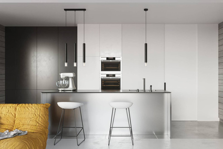 WEZYR 3 lampes suspendues noires + 3x ampoules LED G9 3000K Warm 4,5W 510lm